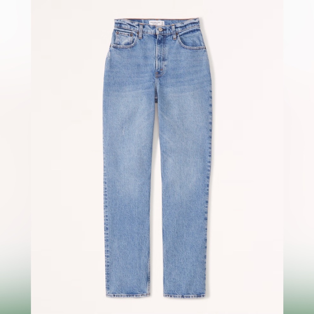 Abercrombie ‘90s Straight Leg Jeans Curve Love Size 8 regular